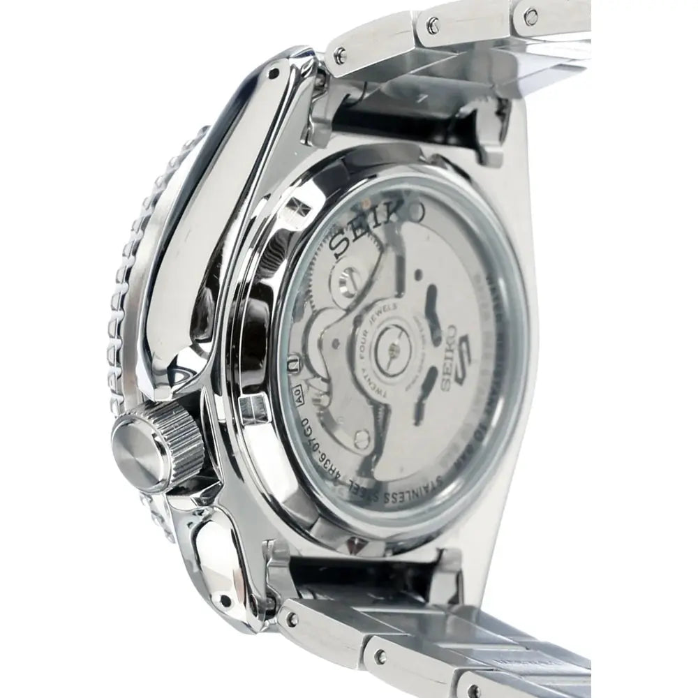 Seiko SRPD53K1 5 Sports Automatic Blue Dial Silver Steel Strap Watch For Men Seiko