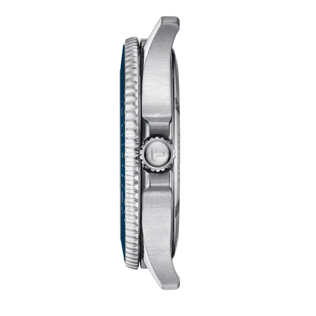 Tissot T120.410.11.041.00 Seastar 1000 Blue Dial Silver Steel Strap Watch For Men Tissot