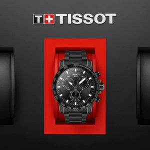 Tissot T125.617.33.051.00 Supersport Chrono Black Dial Black Steel Strap Watch For Men Tissot
