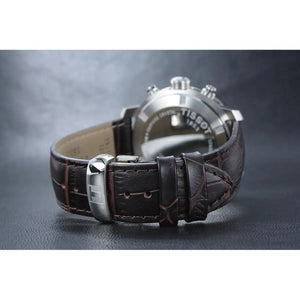 Tissot PRC 200 Chronograph 41mm Blue Dial Leather Men's Watch T055.417.16.037.00 - Watch Enclave