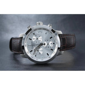 Tissot PRC 200 Chronograph 41mm Blue Dial Leather Men's Watch T055.417.16.037.00 - Watch Enclave