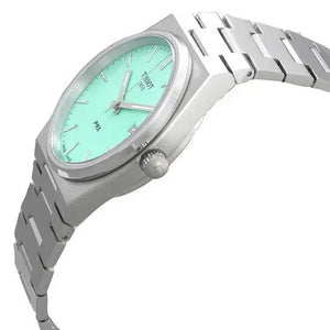 Tissot T137.410.11.091.01 PRX Quartz Light Green Dial Silver Steel Strap Watch for Men Tissot