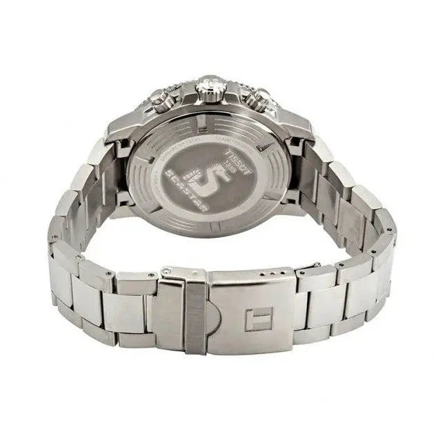 Tissot T120.417.11.041.01 Seastar 1000 Chronograph Driver Blue Dial Silver Steel Strap Watch For Men Tissot