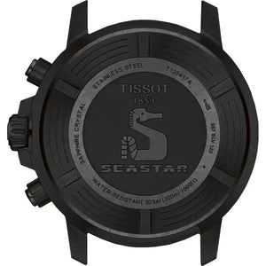 Tissot T120.417.37.051.02 Seastar 1000 Chronograph Black Dial Black Rubber Strap Watch For Men Tissot
