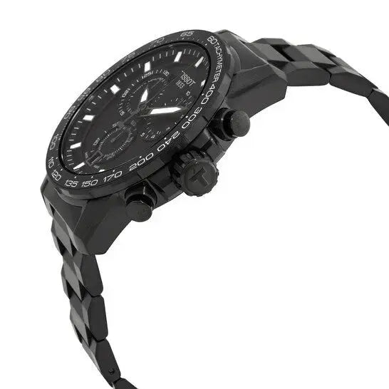 Tissot T125.617.33.051.00 Supersport Chrono Black Dial Black Steel Strap Watch For Men Tissot