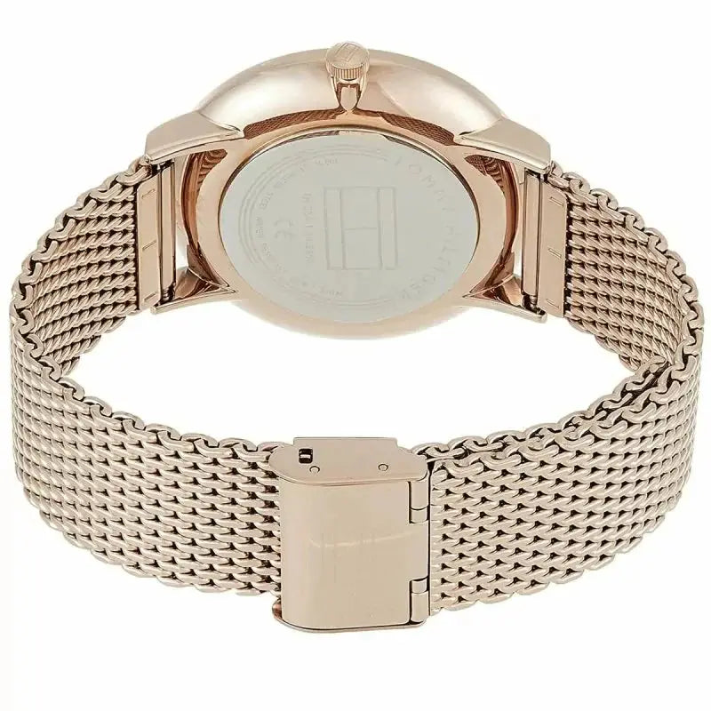 Tommy Hilfiger 1791506 Brooklyn Grey Dial Gold Mesh Bracelet Watch for Men Tommy Hilfiger