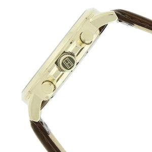 Tommy Hilfiger 1791291 Keagan Quartz Silver Dial Brown Leather Strap Watch for Men Tommy Hilfiger