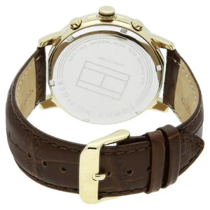 Tommy Hilfiger 1791291  Keagan Quartz Silver Dial Brown Leather Strap Watch for Men Tommy Hilfiger