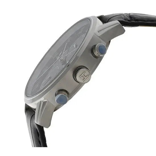 Tommy Hilfiger 1791401 Kane Quartz Black Dial Black Leather Strap Watch for Men Tommy Hilfiger