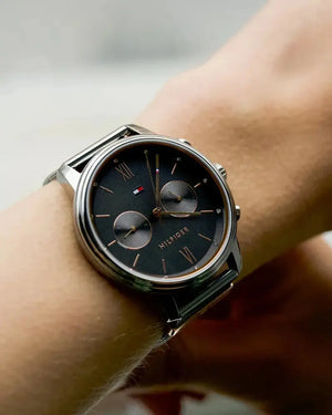 Tommy Hilfiger 1782304 Blake Quartz Grey Dial Silver Mesh Bracelet Watch for Men Tommy Hilfiger