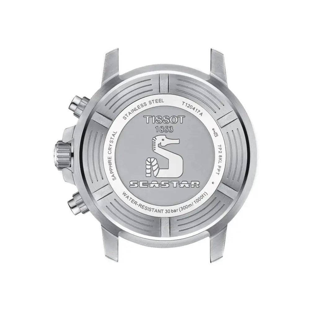 Tissot SeastarT120.417.11.041.00 Chronograph Blue Dial Silver Steel Strap Watch For Men - T120.417.11.041.00 Tissot