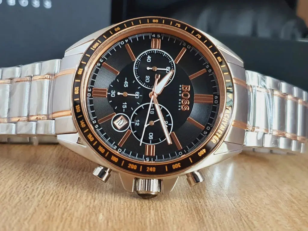 Hugo Boss 1513094 Driver Sport Grey Dial Grey Steel Strap Watch for Men Hugo Boss