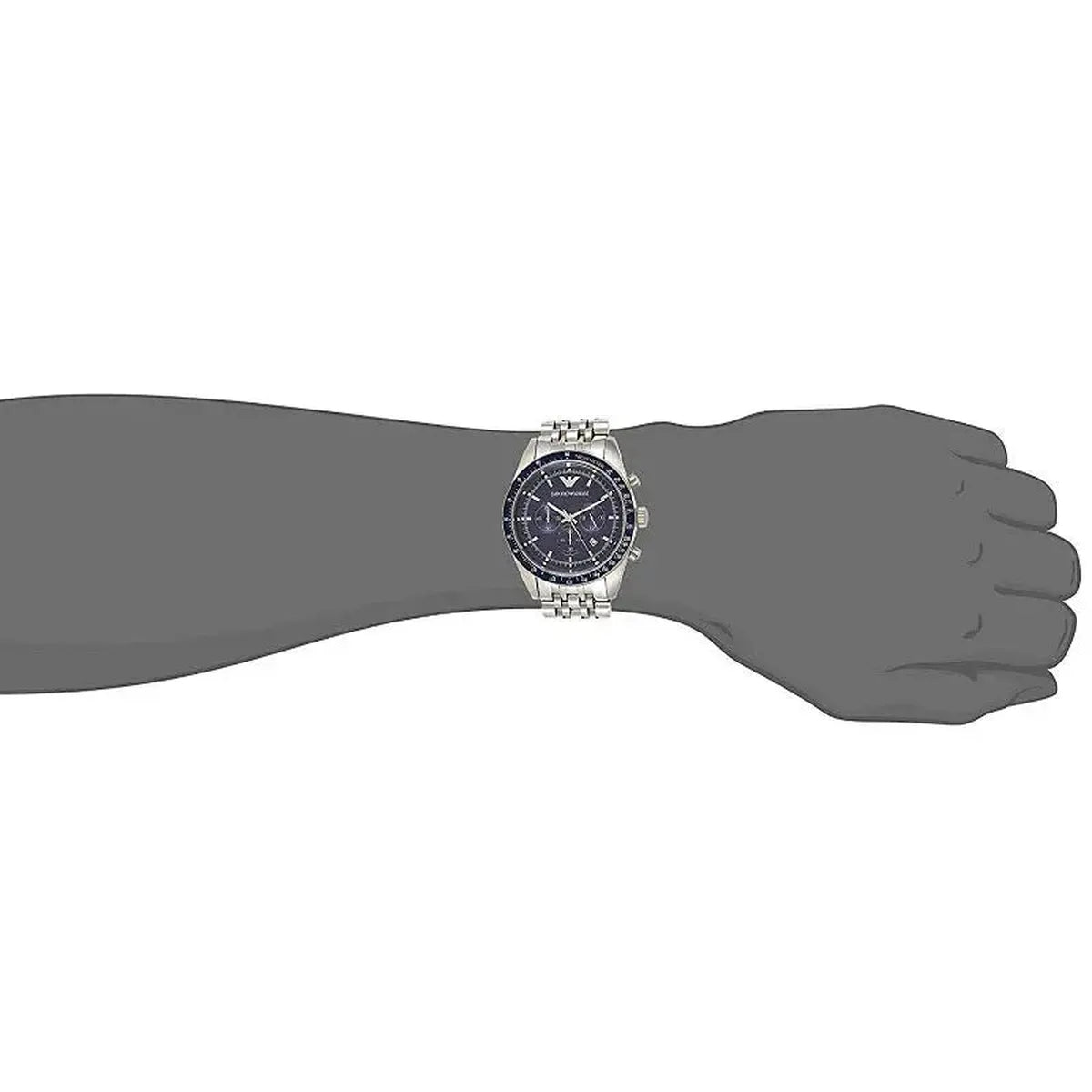 Tommy Hilfiger 1791120 Luke Quartz Black Dial Silver Steel Strap Watch for Men Tommy Hilfiger