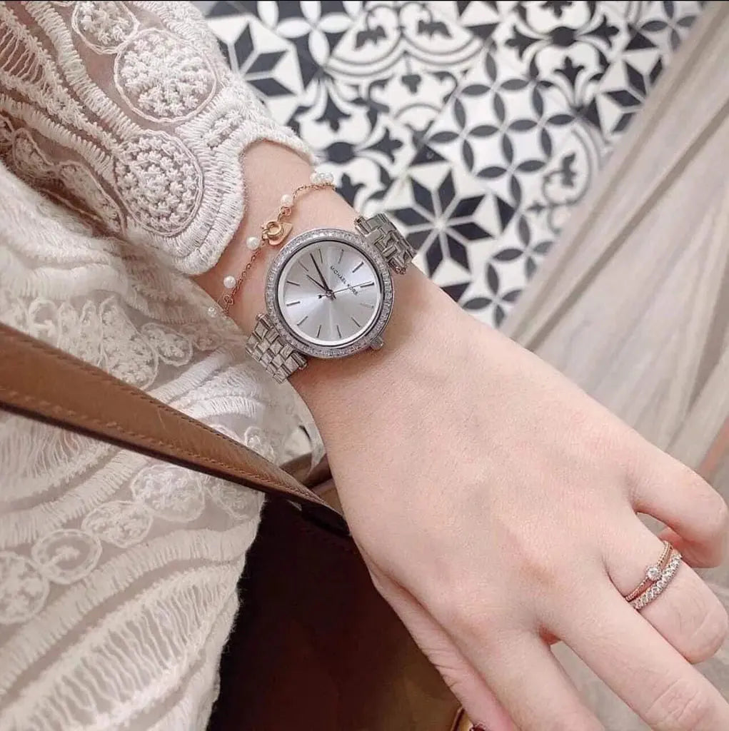 Michael Kors MK3294 Darci Silver Dial Silver Steel Strap Watch for Women Michael Kros