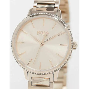 Hugo Boss 1502540 Signature Gold Dial Gold Stainless Steel Strap Watch for Women Hugo Boss