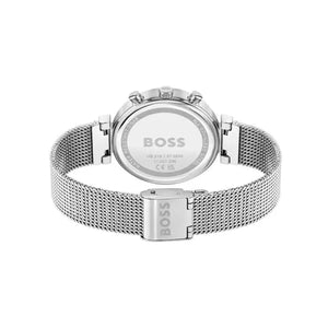 Hugo Boss 1502625 Flawless Pink Dial Silver Mesh Bracelet Watch for Women Hugo Boss
