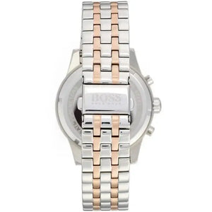 Hugo Boss 1513385 Jet Silver Dial Two Tone Steel Strap Watch for Men Hugo Boss