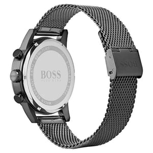 Hugo Boss 1513674 Navigator Grey Dial Grey Mesh Bracelet Watch for Men Hugo Boss