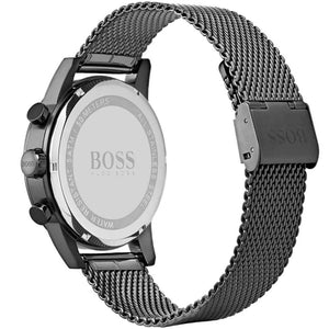 Hugo Boss 1502521 Infinity Black Dial Black Mesh Bracelet Watch for Women Hugo Boss