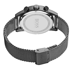Hugo Boss 1513674 Navigator Grey Dial Grey Mesh Bracelet Watch for Men Hugo Boss