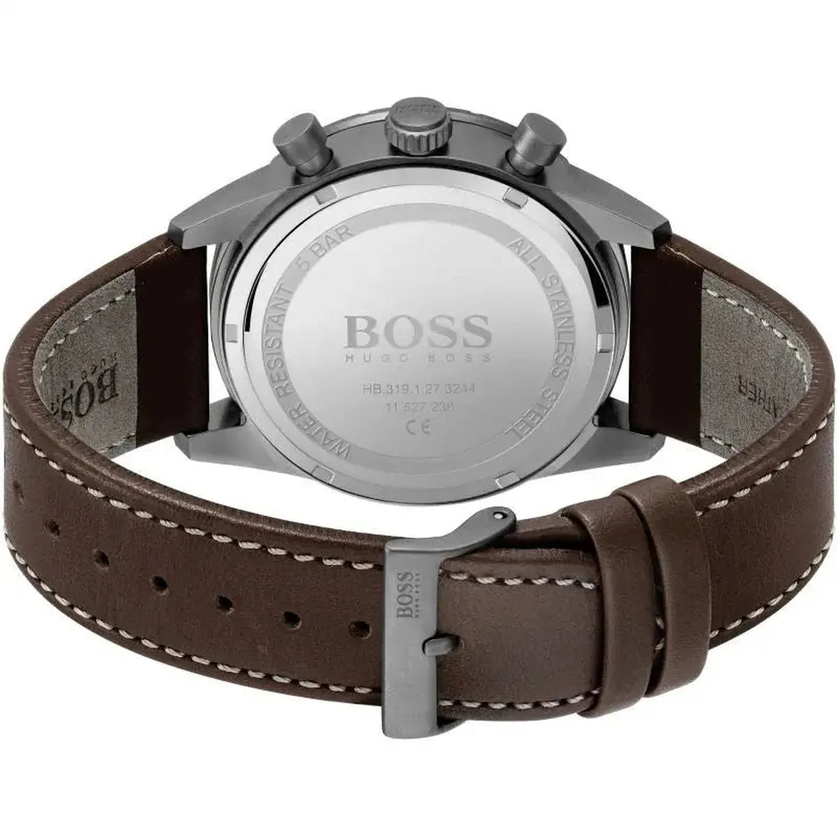 Hugo Boss 1513852 Pilot Edition Blue Dial Brown Leather Strap Watch for Men Hugo Boss