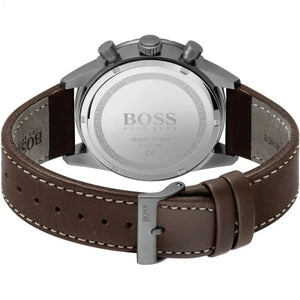 Hugo Boss 1513852 Pilot Edition Blue Dial Brown Leather Strap Watch for Men Hugo Boss