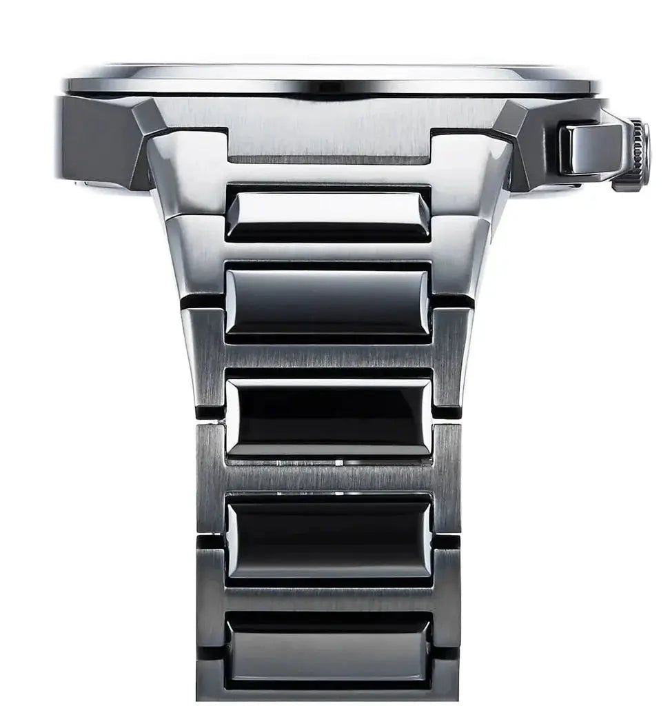 Hugo Boss 1513996 Steer Chronograph Quartz Grey Dial Grey Steel Strap Watch For Men Hugo Boss