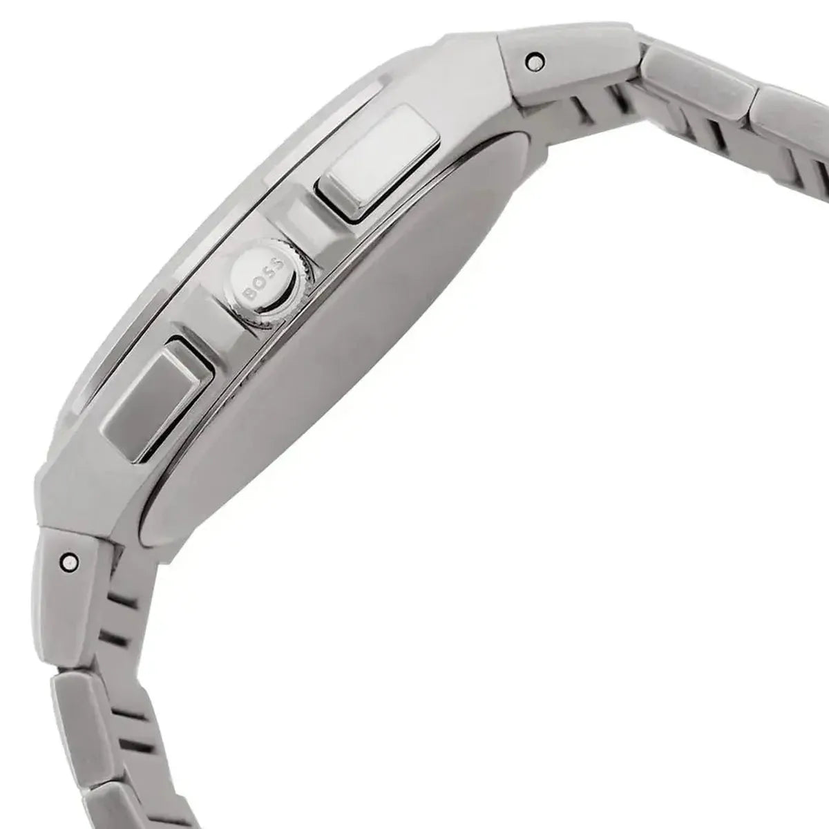 Hugo Boss 1514048 Steer Chronograph Blue Dial Silver Steel Strap Watch For Men Hugo Boss