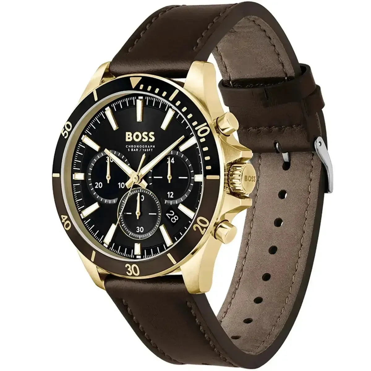 Hugo Boss Troper 1514100 – Timeless Black Dial Chronograph Men’s Watch Hugo Boss