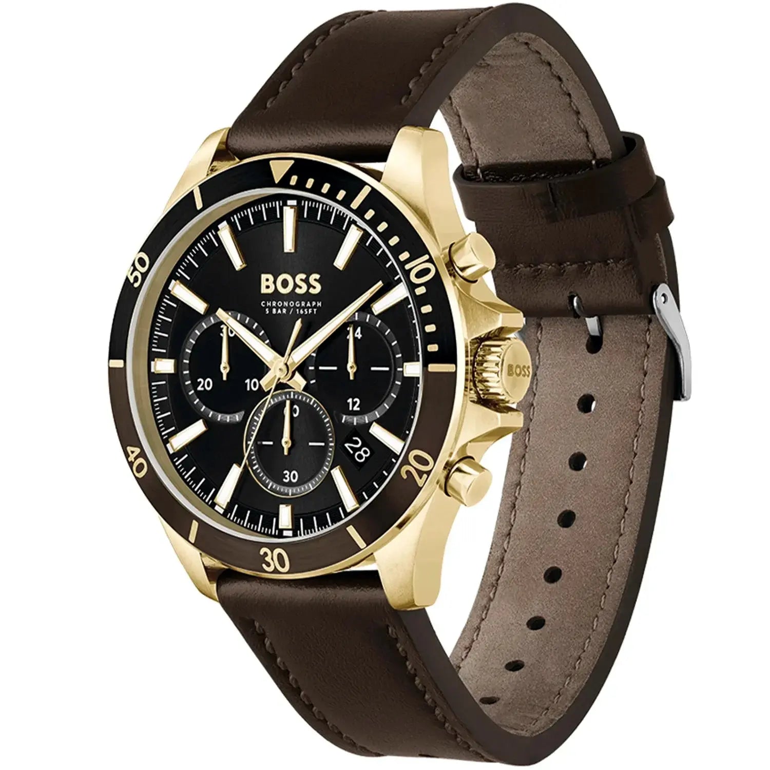 Hugo Boss Troper 1514100 – Timeless Black Dial Chronograph Men’s Watch Hugo Boss