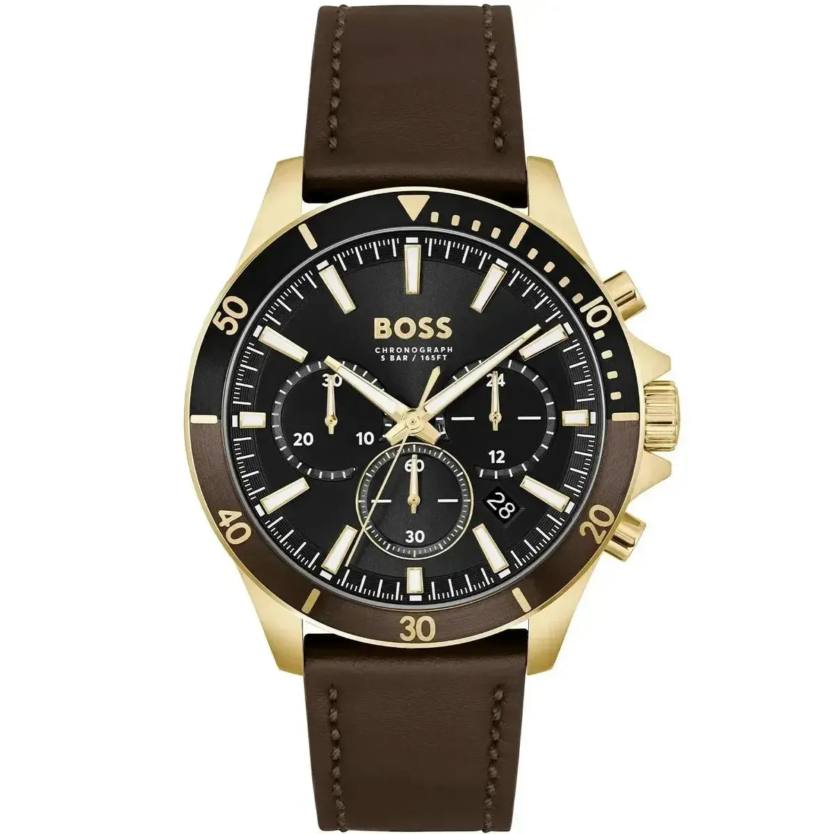 Hugo Boss Troper 1514100 – Timeless Black Dial Chronograph Men’s Watch Hugo Boss
