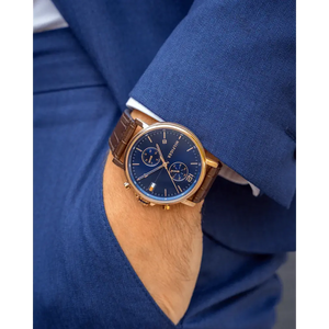 Tommy Hilfiger 1710418 Daniel Blue Dial Brown Leather Strap Watch for Men Tommy Hilfiger