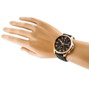 Tommy Hilfiger 1791273 Dean Chronograph Quartz Black Dial Black Leather Strap Watch for Men Tommy Hilfiger