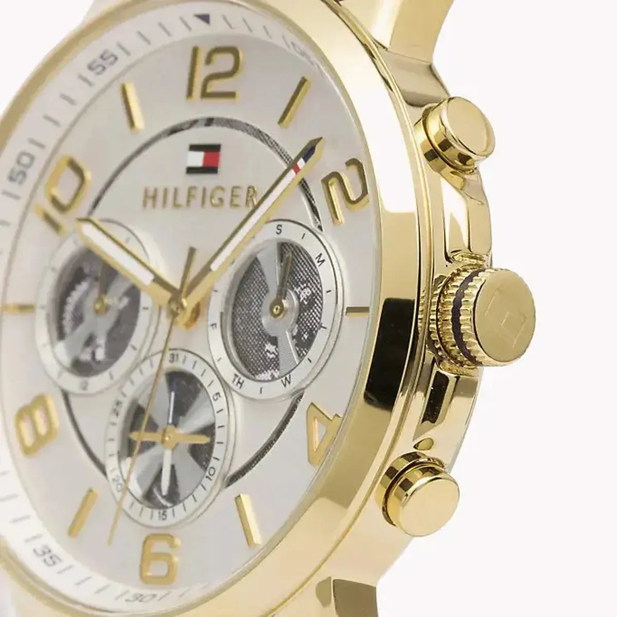 Tommy Hilfiger 1791291  Keagan Quartz Silver Dial Brown Leather Strap Watch for Men Tommy Hilfiger