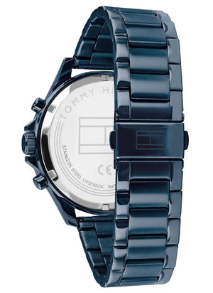 Tommy Hilfiger 1791720 Bank Quartz Blue Dial Blue Steel Strap Watch for Men Tommy Hilfiger