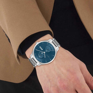 Hugo Boss 1514106 Tyler Stainless Steel Quartz 43mm Men’s Watch Hugo Boss