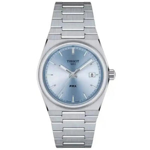 Tissot T137.210.11.351.00 PRX 35mm Unisex Watch Pale Blue Dial Steel Bracelet Tissot