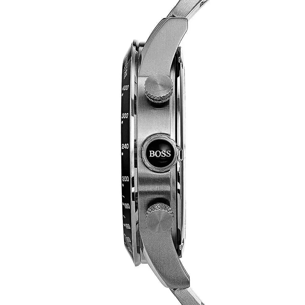 Hugo Boss 1513510 Rafale Quartz Blue Dial Silver Steel Strap Watch for Men Hugo Boss