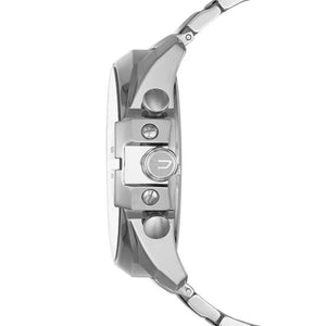 Diesel DZ4308 Mega Chief Chronograph Black Dial Silver Steel Strap Watch For Men Diesel