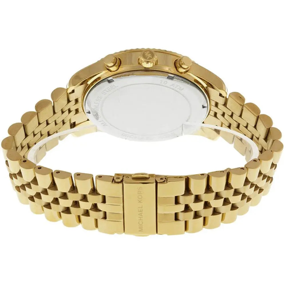Michael Kors MK8281 Lexington Gold Dial Gold Steel Strap Watch for Men Michael Kros