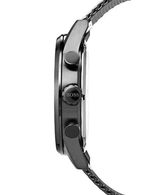 Hugo Boss 1513674 Navigator Grey Dial Grey Mesh Bracelet Watch for Men Hugo Boss