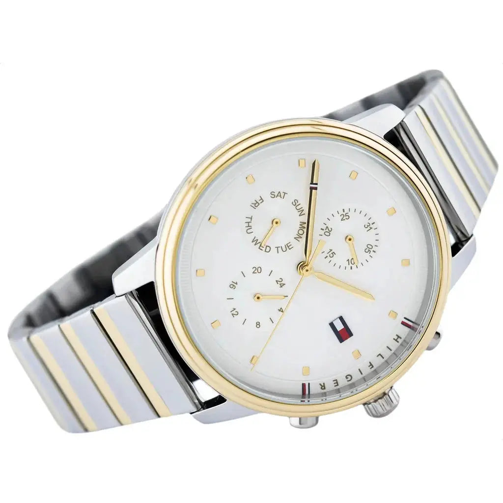 Tommy Hilfiger 1781908 Blake Silver Dial Two Tone Steel Strap Watch for Women Tommy Hilfiger