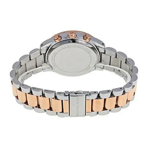 Michael Kors MK6205 Brinkley Blue Dial Two Tone Steel Strap Watch for Women Michael Kros