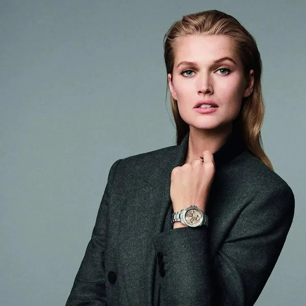 Hugo Boss 1502446 Hera Chronograph Silver Dial Two Tone Steel Strap Watch for Women Hugo Boss