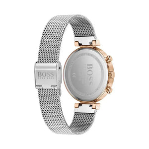 Hugo Boss 1502551 Flawless Silver Dial Silver Mesh Bracelet Watch for Women Hugo Boss