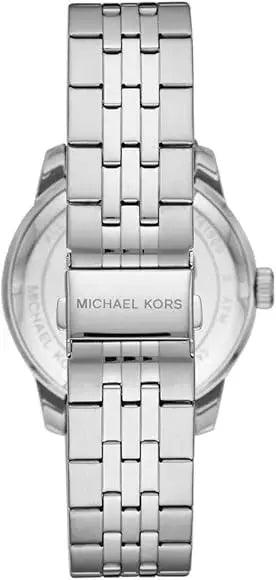 Michael Kors MK7156 Cunningham Multifunction Black Dial Silver Steel Strap Watch For Men Michael Kros