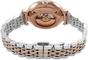 Emporio Armani AR60019 Gianni T-Bar Analog White Dial Two Tone Steel Strap Watch For Women Emporio Armani