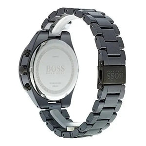 Hugo Boss 1513581 Talent Black Ceramic Dial Black Steel Strap Watch for Men Hugo Boss