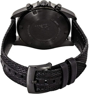 Emporio Armani AR6131 Sigma Chronograph Black Dial Black Leather Strap Watch For Men Emporio Armani