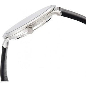 Emporio Armani AR11162 Modern Slim Quartz Grey Dial Black Leather Strap Watch For Men Emporio Armani